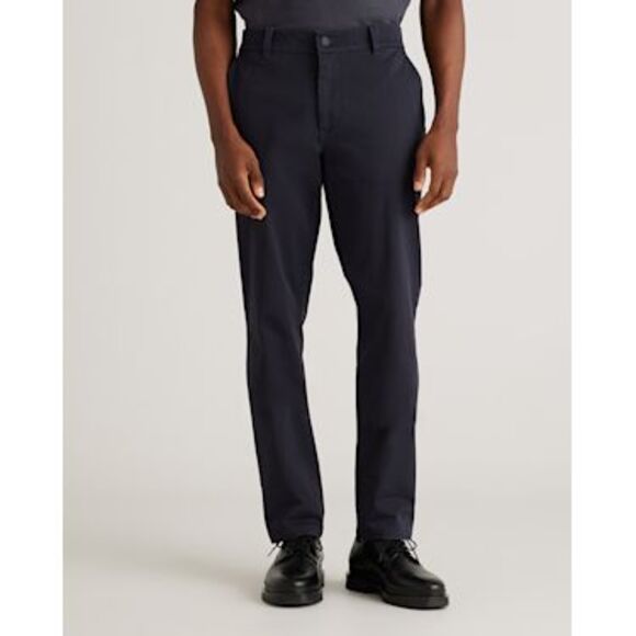 Quince Men Organic Cotton Stretch Chino Dark Charcoal Pants 34X32 - Picture 1 of 3